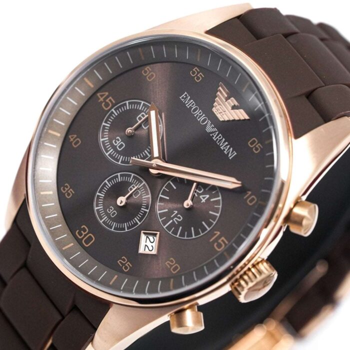 Emporio Armani Ladies Chronograph Brown Watch - AR5891 - Image 3